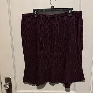 Studio 1940 Burgundy Pencil Skirt